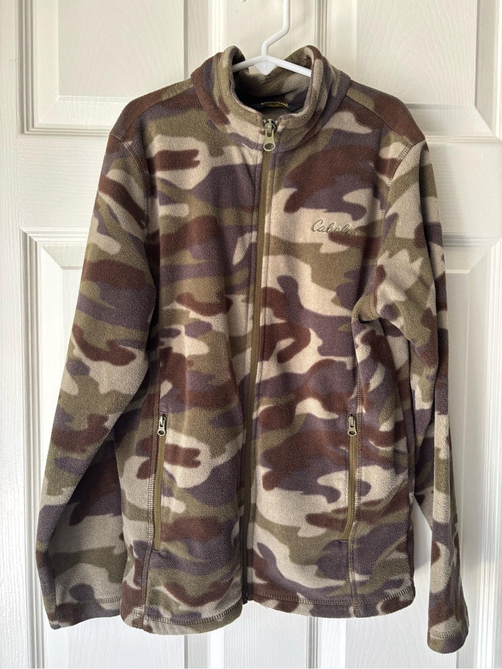 Cabela's Kids' Camouflage Fleece Jacket - Brown, Green, Tan